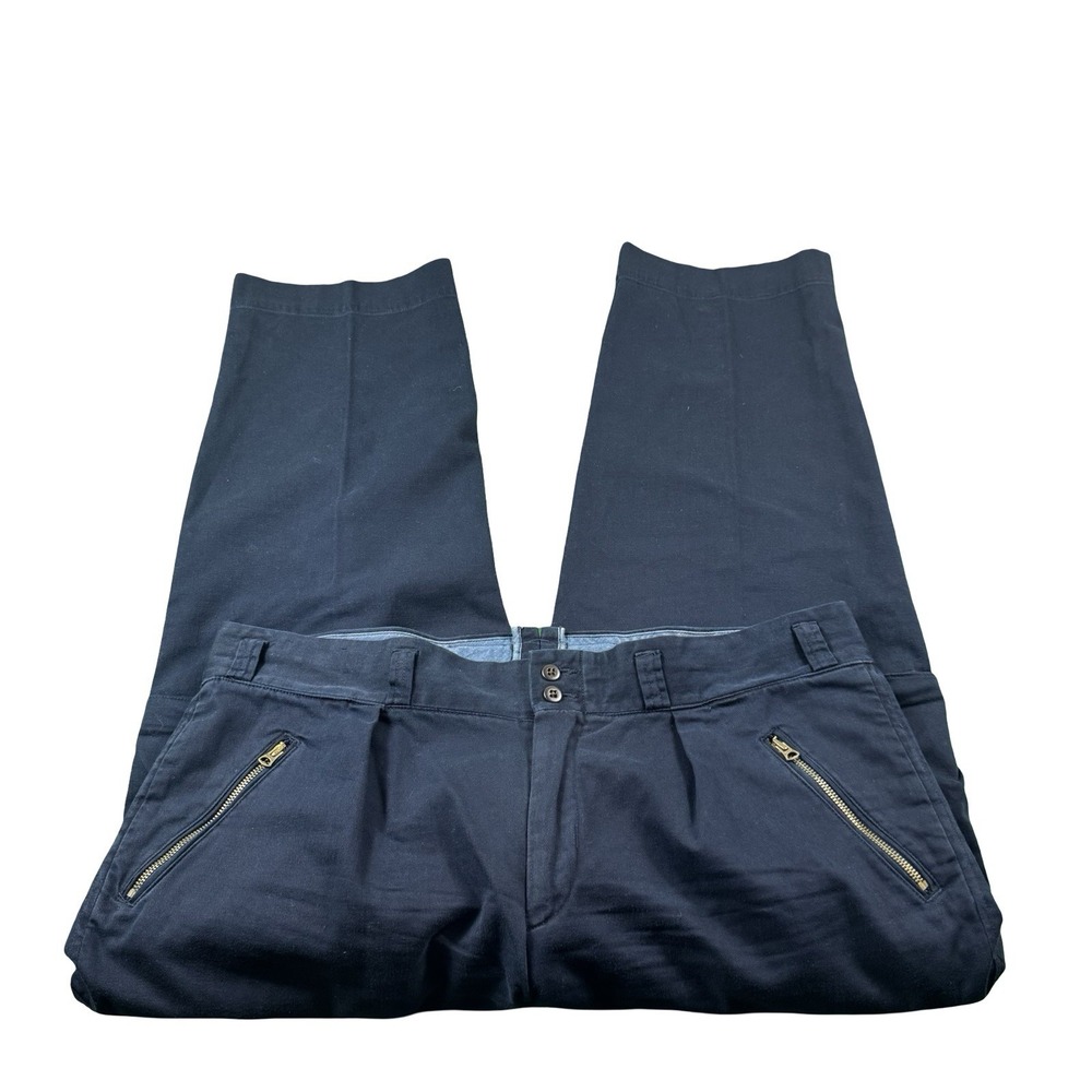 Polo Ralph Lauren Blue VTG Heavy Cotton Cargo Logger Style Pant Size 40X30